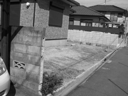 愛媛県松山市：新築の外構工事の着手前