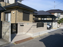 愛媛県松山市エクステリア・外構:工事・費用実例